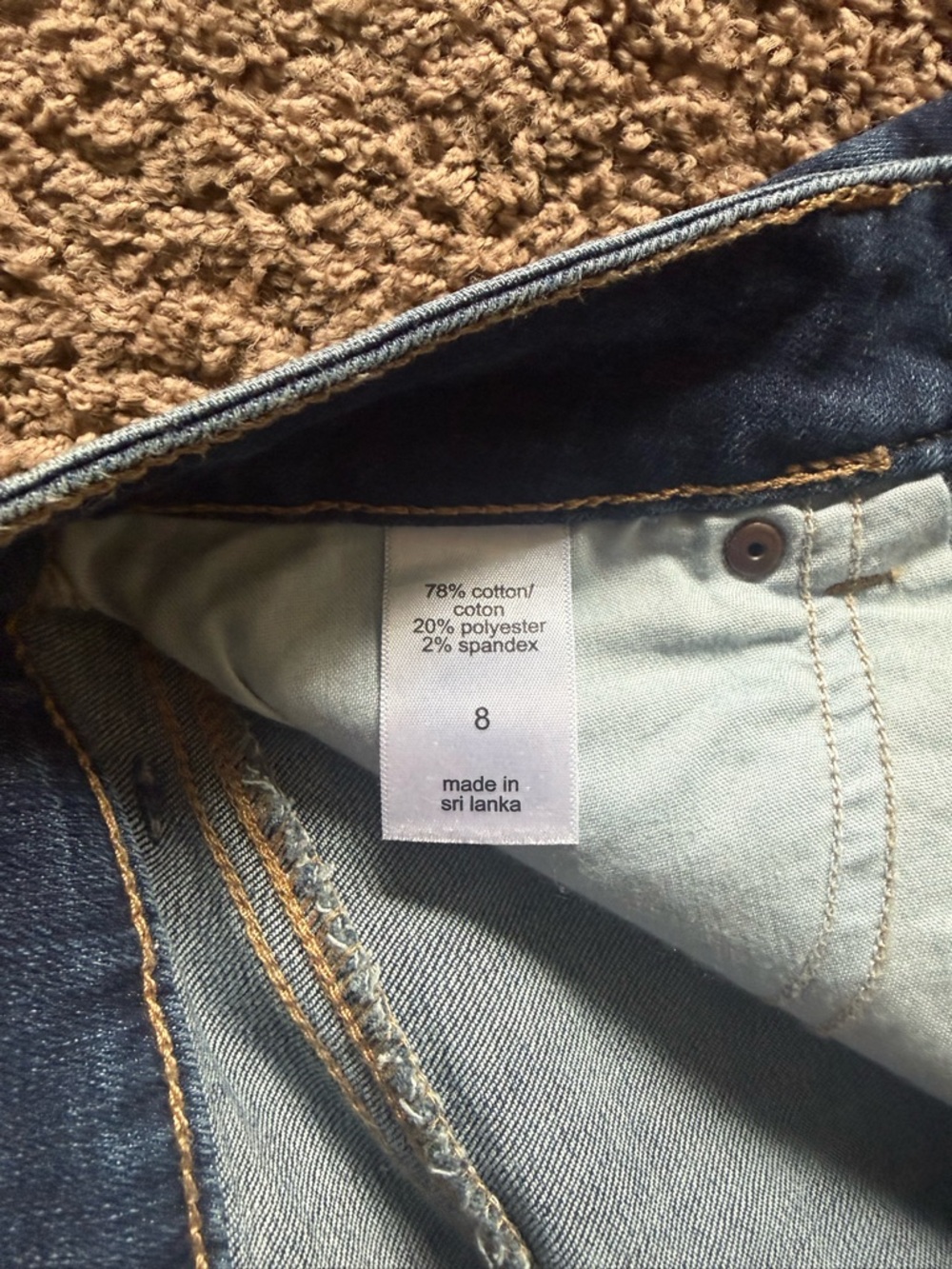 Maurices Dark Blue Denim Cuffed Women's Shorts - Picture 3 of 4